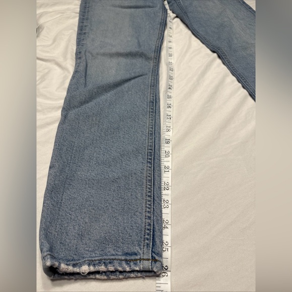 Agolde women’s jeans size 27 Nico high rise button fly light wash GUC - Picture 5 of 12